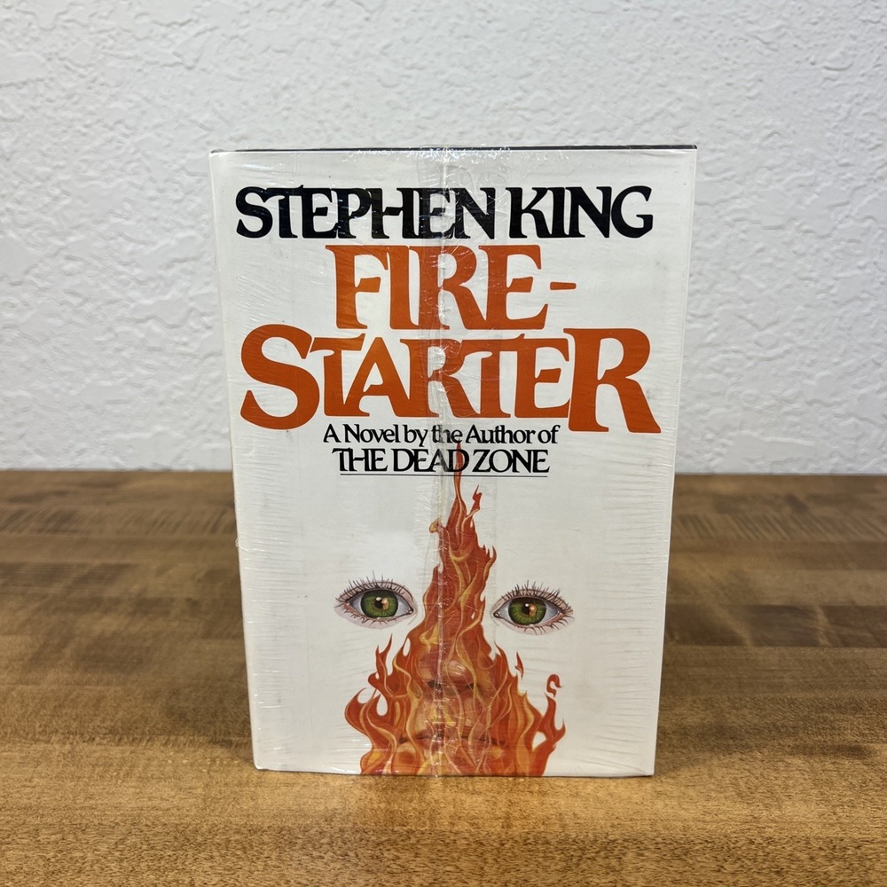FIRE-STARTER by Stephen King, 1980 Hardcover 1st Book Club Viking New Sealed